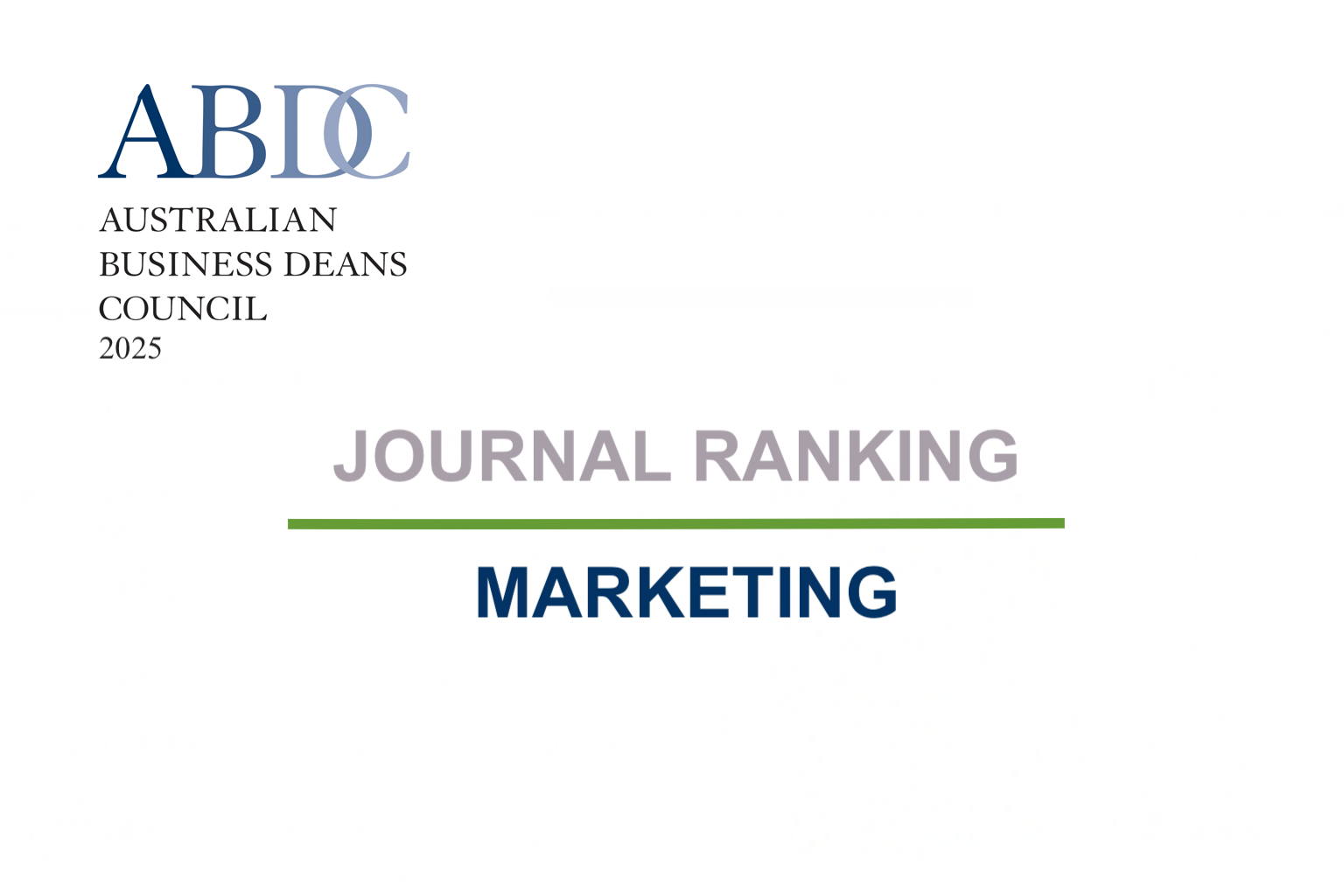 ABDC 2025 Business Journal List: Marketing
