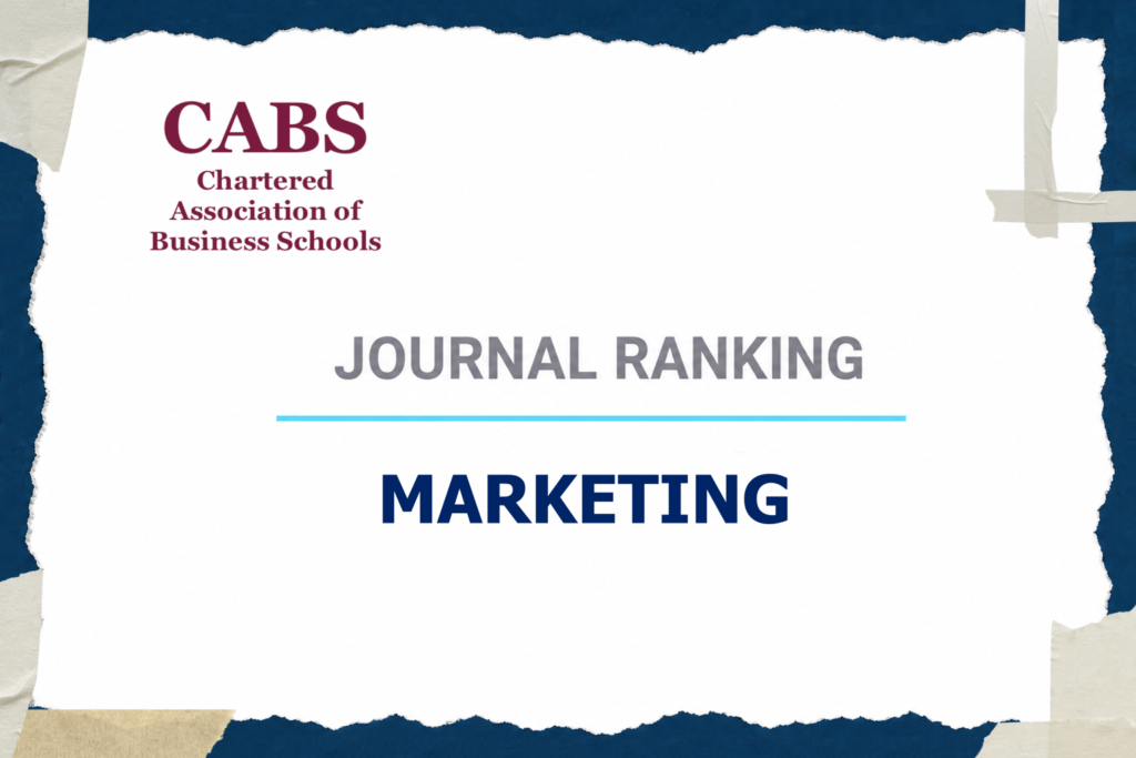 The CABS Business Journal Ranking: Marketing