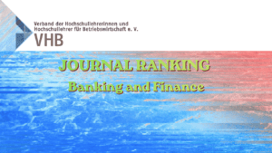 VHB Journal Ranking: Banking & Finance