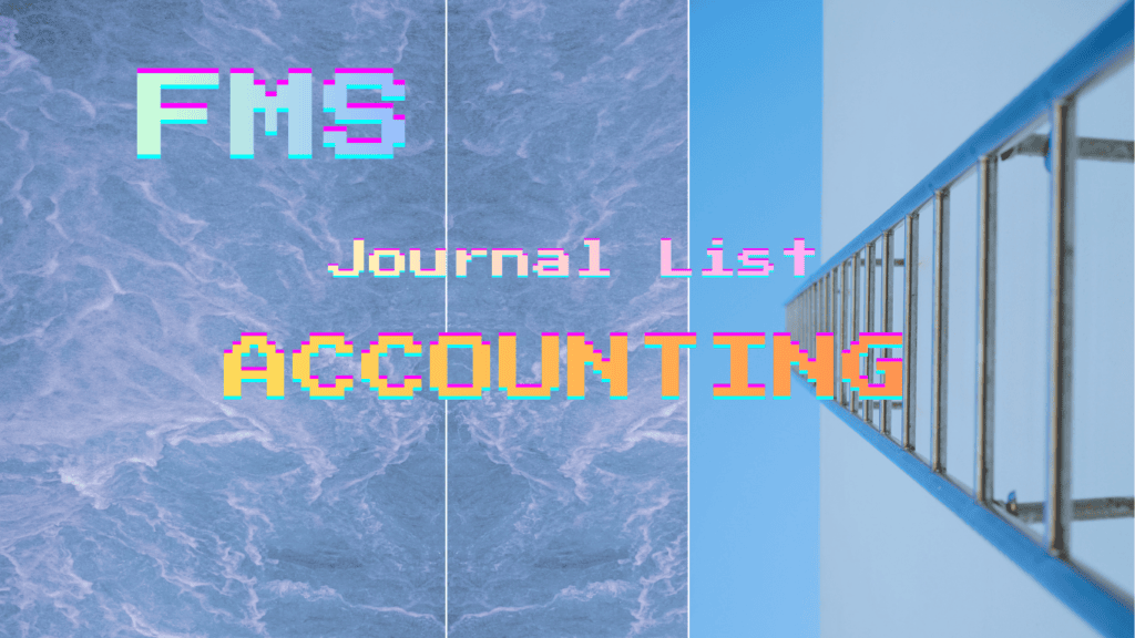 FMS Journal List: Accounting